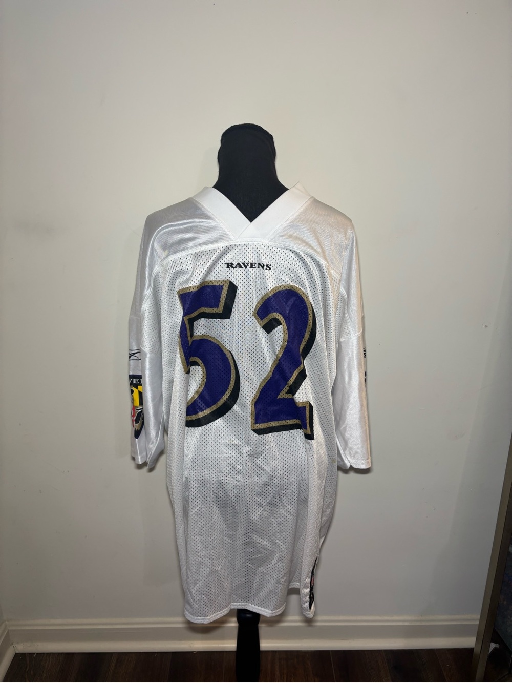 Reebok Baltimore Ravens #52 White Football Jersey